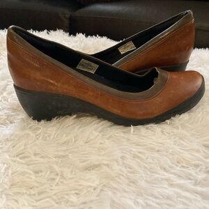 Merrell Select Grip Slip on Wedges Brown Size 7.5
